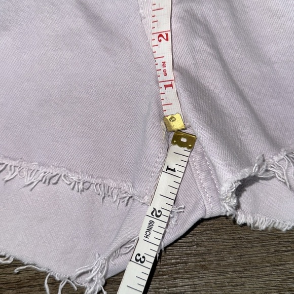 LEVI'S 501 HIGH RISE ORIGINAL DENIM JEAN SHORTS Washed Lilac - Picture 11 of 11